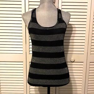 Silver & Black Lightweight Tank